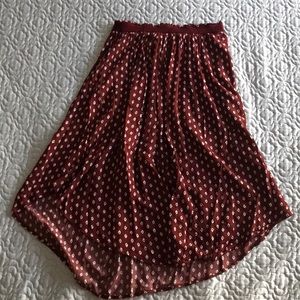 Burnt orange/brown skirt